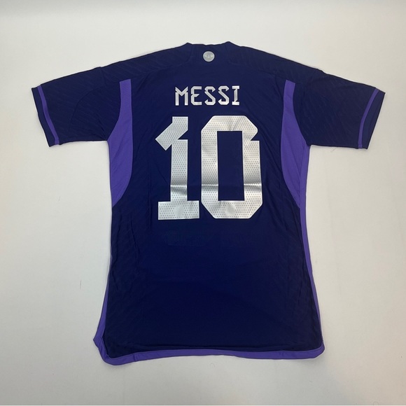 Argentina Away Jersey - FIFA World Cup 2022 - Messi #10 - 3 Star Edition - Picture 2 of 2